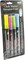 Uchida Bistro Chalk Marker Extra Fine Point Set 4/Pkg-Fluorescents -Blue, Green, Yellow & Pink